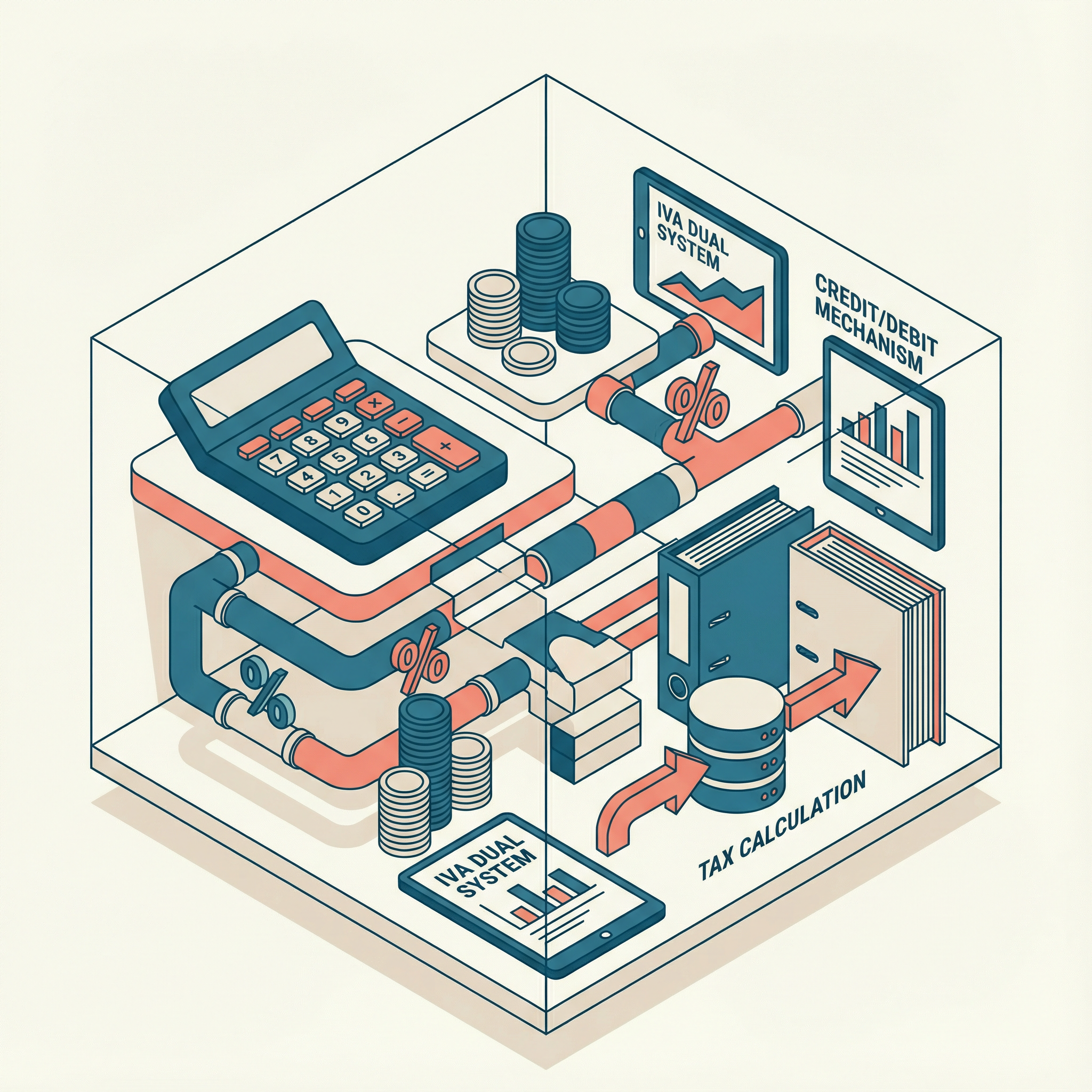 Ilustração do sistema de cálculo do IVA